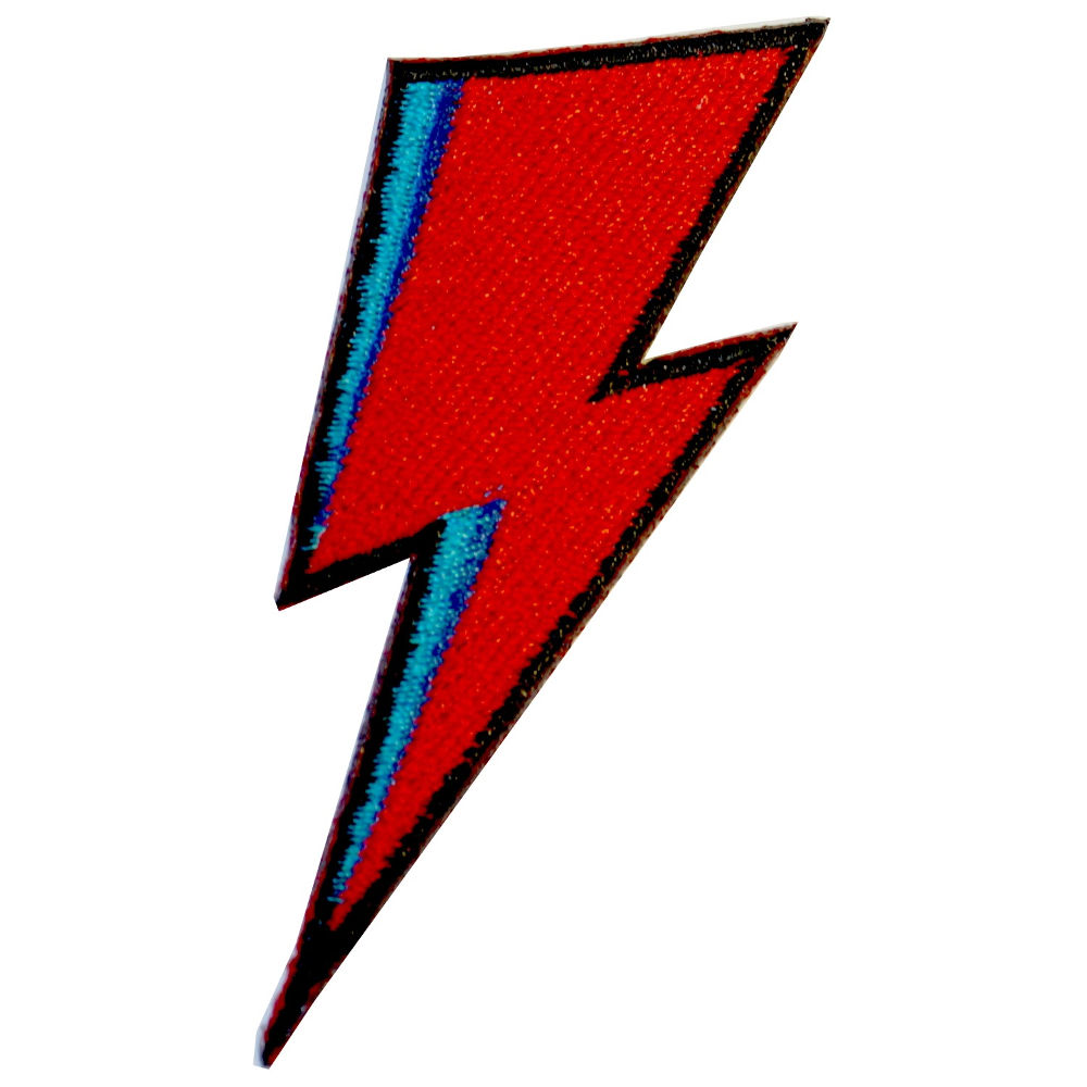 Extreme Largeness - David Bowie lightning bolt Patch - Rood